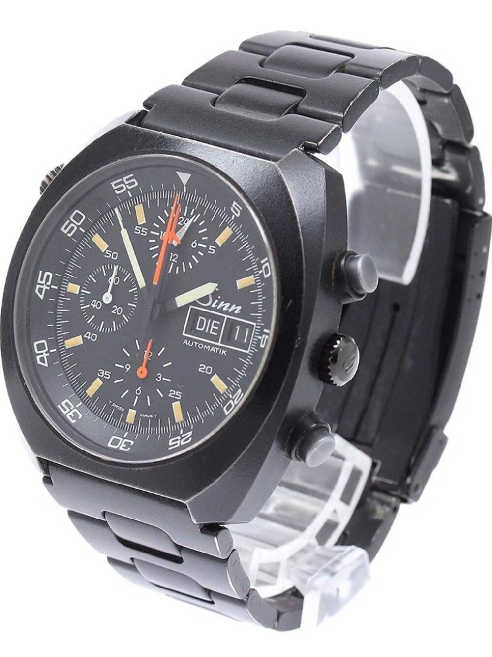 Sinn Space Chronograph Mission Day date black Dial AT Men's_939809